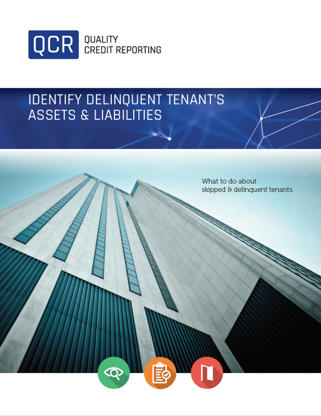 Identify Delinquent Tenant's Assets & Liabilities